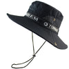 UPF 50+ Sun Hat Bucket Autumn Men Women Fishing Boonie Hat Sun UV Protection Long Large Wide Brim Mesh Hiking Outdoor Beach Cap