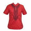 Mr Hunkle Embroidery Summer t-shirt Mandarin Collar Short Sleeve Men's Top Tee Smooth Casual African Traditional Dashiki Shirt - Surprise store