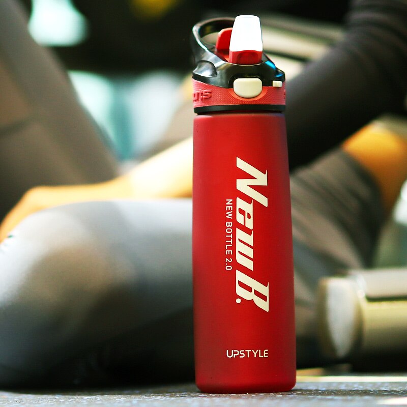 750/600ML Outdoor Travel Portable Drinkware Tritan Plastic Whey Protein Powder Sport Shaker Bottle For Water Bottles With Straw