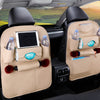 Pu Leather Pad Bag Car Seat Back Organizer Foldable Table Tray Travel Storage Bag Foldable Dining Table Car Seat Storage Bag