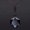 Natural Amethysts Star of David Necklaces for Women New Wealth Pendant Necklaces Men Amulet Pendant Energy Stone Judaism Jewelry