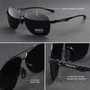 KINGSEVEN 2021 Brand Men Aluminum Sunglasses Polarized UV400 Mirror Male Sun Glasses Women For Men Oculos de sol