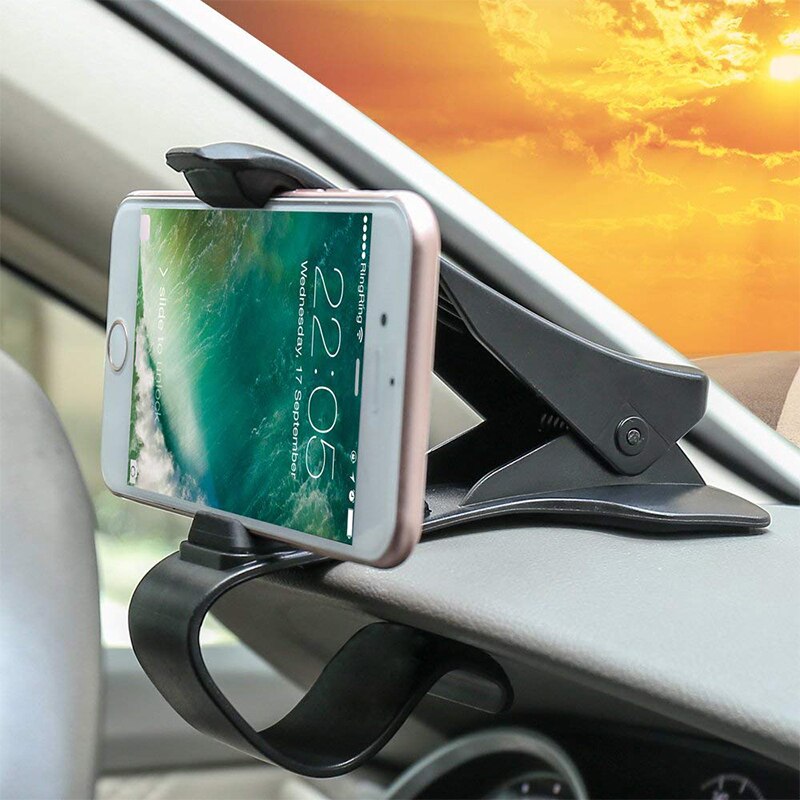 IKSNAIL Car Phone GPS Holder HUD GPS Phone Universal Cradle Crocodile Dashboard Mount Clip navigation Bracket for Safe Driving