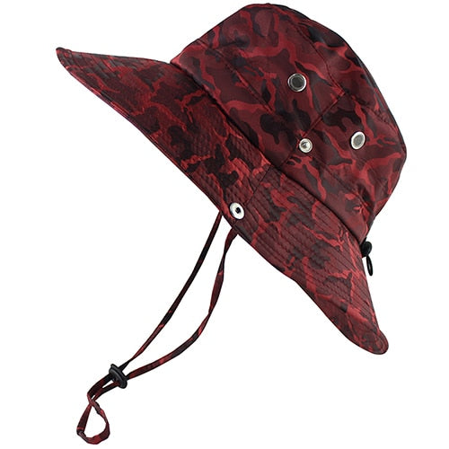 UPF 50+ Bucket Hat Men Women Bob Boonie Hat Summer UV Protection Camouflage Cap Military Army Hiking Tactical Outdoor Sun Hat