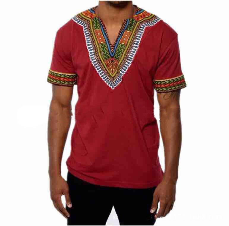 african traditional clothing for men dashiki summer t shirt print t-shirt male ethnic africa clothes