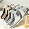 Men Fur Slippers Large Size 45-50 Winter TPR Gingham Cozy House Slippers For Boys Short Plush Home Shoes Man Factory Outlets - Surprise store