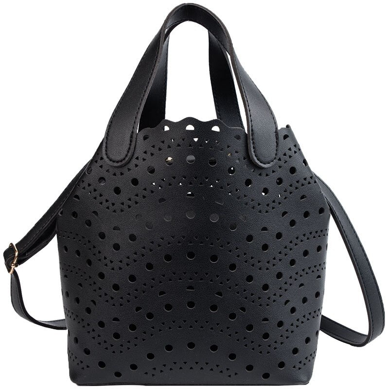 Women Pu Leather Handbags Luxury Designer Ladies Hollow Out Shoulder Bag High Quality Female Small Crossbody Bags for Women New
