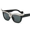 Oversized Cat Eye Sunglasses Women Brand Designer Head Luxury Sun Glasses For Womens Gold Retro Woman Sunglass Shades