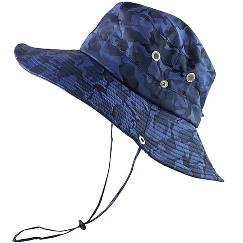 UPF 50+ Bucket Hat Men Women Bob Boonie Hat Summer UV Protection Camouflage Cap Military Army Hiking Tactical Outdoor Sun Hat