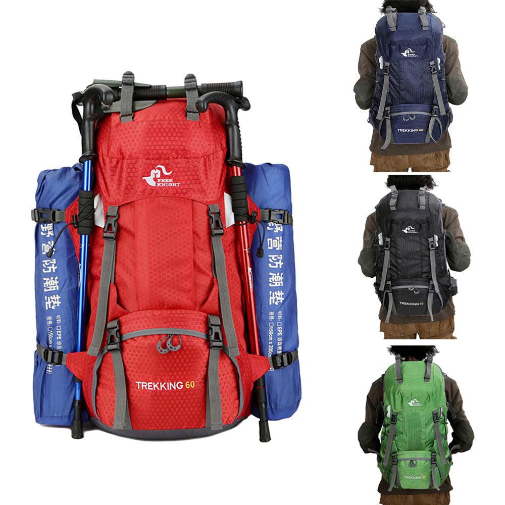 New 50L & 60L Outdoor Backpack Camping Climbing Bag Waterproof Mountaineering