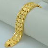 Anniyo 21.5CM,Men Bracelet Gold Color African Wide Bangle for Women,GP Hand Chain Jewelry Ethiopian Arab #002207