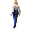 Front Metal Chain Button High Waist Wide Leg Pants Women Fashion Elegant Blue Work Business Casual Pants Palazzo Pants Trousers - Surprise store