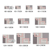 Nordic Simple Style Large Size Area Rugs Geometric Pink Grey Carpet for Living Room Anti-Slip Kids Bedroom Sofa Chair Floor Mat - Surprise store