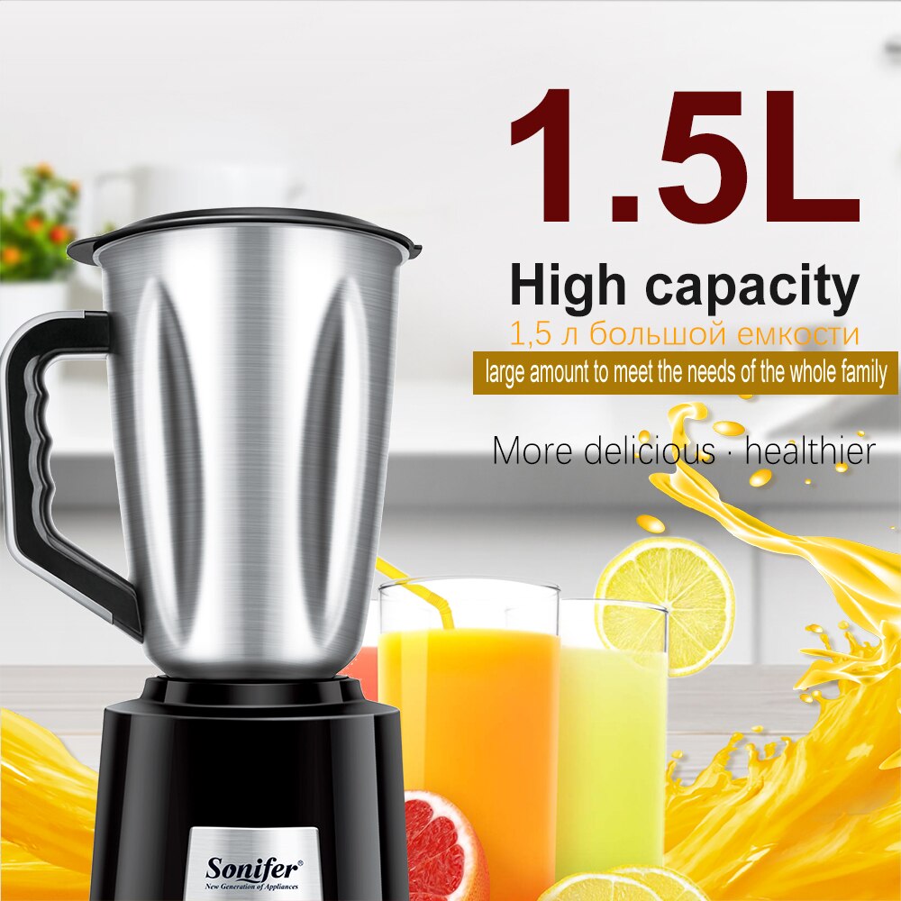 Stationary Blender 2 in 1 Mixers Meat Grinder Household Juicer Kitchen Food Mixer Baby Food Maker Stainless Steel 220V Sonifer