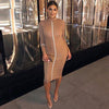 2019spring new black white High street dresses women's Elegant bodycon midi dresses mujer offic ladies fashion casual Slim dress - Surprise store
