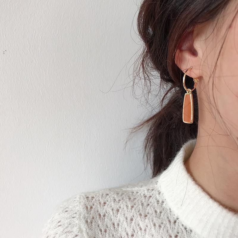 Geometry retro circle pendant earrings jewelry fashion woman earrings Statement earring for Girls gift for woman - Surprise store