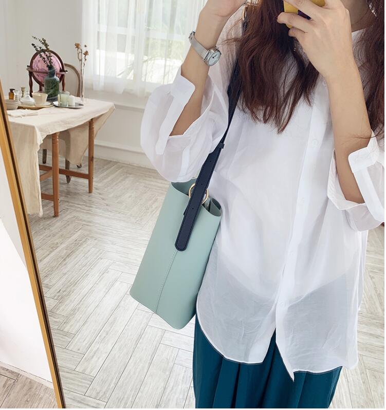 New style women's fashion small handbag female shoulder messenger bucket bag cute vintage popular cross body bag T36