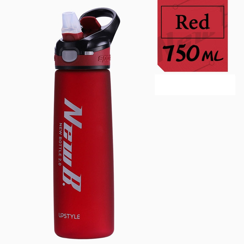 750/600ML Outdoor Travel Portable Drinkware Tritan Plastic Whey Protein Powder Sport Shaker Bottle For Water Bottles With Straw