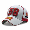 Baseball Caps Racing Marco Simoncelli moto gp Cap 58 Rijders Bone Casquette Buitensporten Hoeden Voor Mannen Gorras Snapback