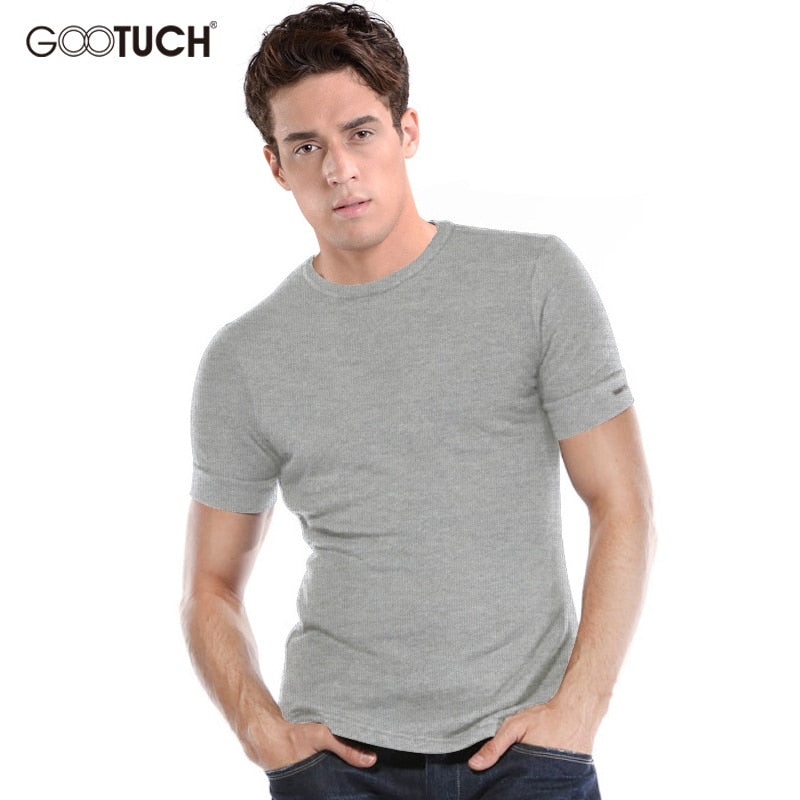 2020 Men's Plus Size Cotton Undershirts Man Undershirt Male Short Sleeves Base Shirt O-Neck Slim Men Underwear 4XL 5XL 6XL 2269