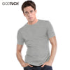 2020 Men's Plus Size Cotton Undershirts Man Undershirt Male Short Sleeves Base Shirt O-Neck Slim Men Underwear 4XL 5XL 6XL 2269