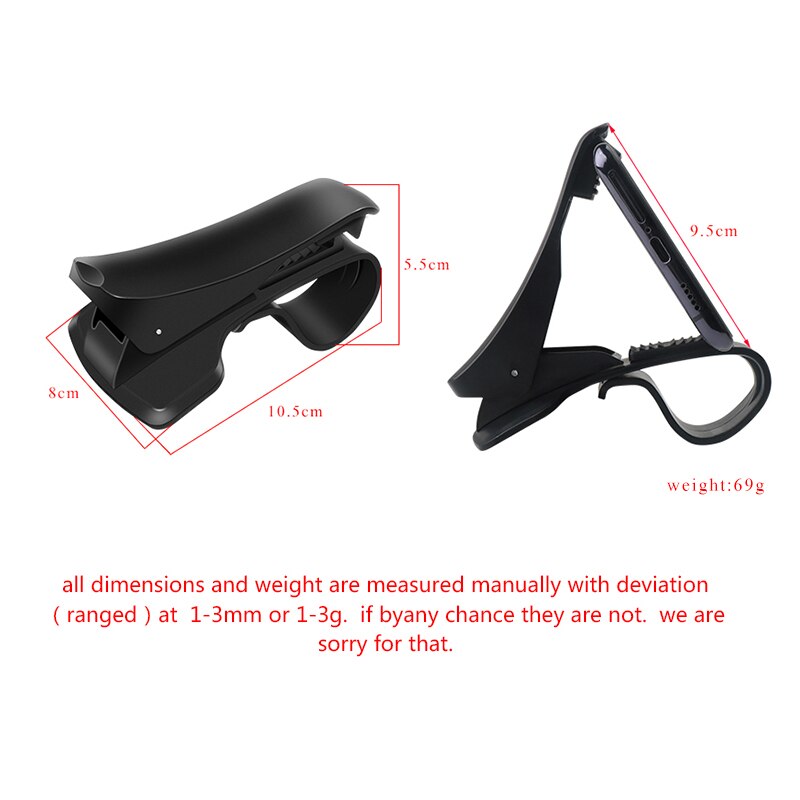 IKSNAIL Car Phone GPS Holder HUD GPS Phone Universal Cradle Crocodile Dashboard Mount Clip navigation Bracket for Safe Driving
