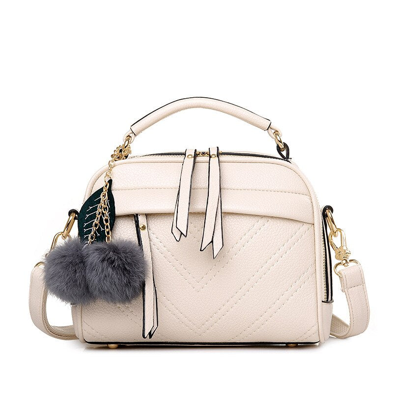 New Women's Shell Bag Fashion Sewing Thread Shoulder Bags Ladies Zipper Handbag High Quality Tote Bag Messenger Bag