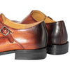 Handmade Office Business Wedding Suit Dress Loafers Brown Luxury double buckle Formal Genuine Leather Men Shoes