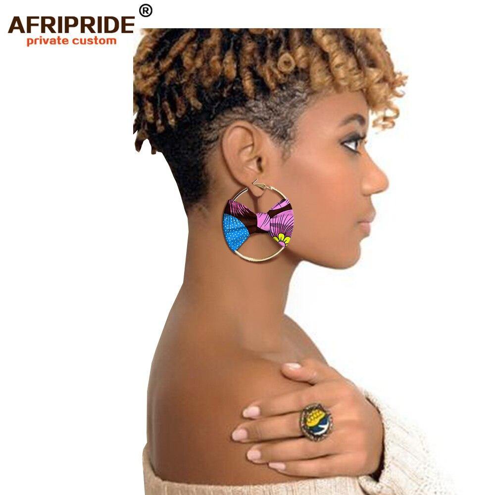 african fashion style earring for women AFRIPRIDE handmade ankara print women ear wear A1928002 - Surprise store