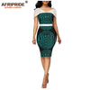 African wax summer bodycon dresses for women AFRIPRIDE tailor made adjustable sleeves knee length women party dress A1925006 - Surprise store