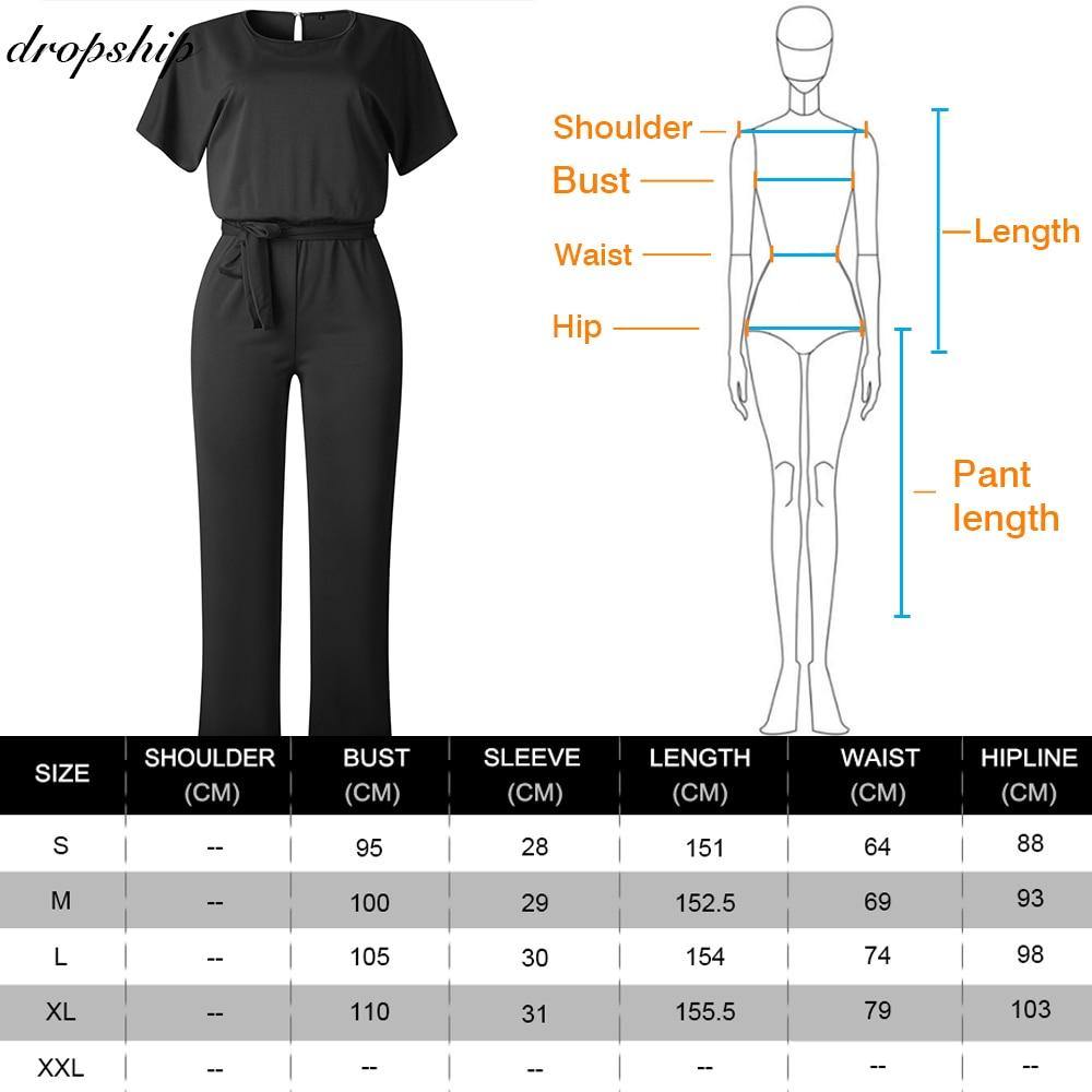 Dropship Jumpsuit Rompers Womens Overalls Women Jumpsuits 2019 Streetwear Plus Size Romper Spring Summer Lace-up Short Sleeve - Surprise store