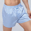 ekMlin Men's 100% Cotton Sateen Boxers Shorts printed delicate high grade-b