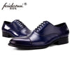 Luxury Brand Man Cap Top Formal Dress Shoes Genuine Leather Designer Party Oxfords Men's Bridal Wedding Flats For Male MG66