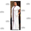 2019 SPring Traditional African Collar Long Dress bazin CLothing Women Print Loose Size with  Dashiki Dress For Lady (CP06#)