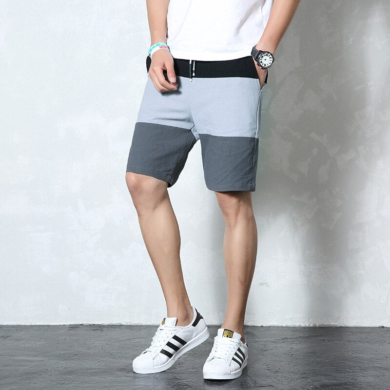 Varsanol Compression Shorts Men Summer Shorts for Men Cotton Casual Shorts Homme Striped Men Clothes Bermuda Masculina 4XL