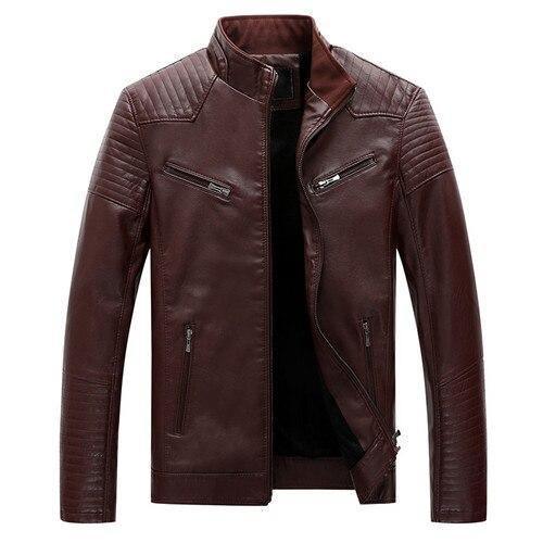 DAVYDAISY 2019 New High Quality PU Leather Man Jackets Slim Fit Causal Fashion Men Jacket Brand Clothes Plus Size XL-5XL DCT-265 - Surprise store
