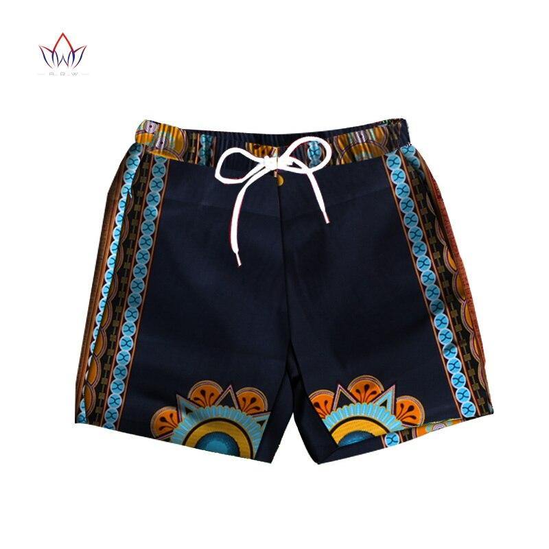 Men Short Pants Dashiki 100% Cotton African Print Short Pants Clothes Customized Beach Short Pants African Style Clothing WYN614 - Surprise store
