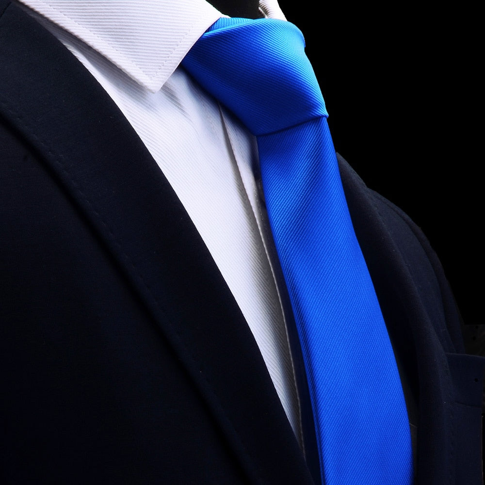 GUSLESON Quality Jacquard Woven Silk Solid Tie for Men 8cm Classic Plain Necktie Red Navy Gold Yellow Ties for Wedding Business