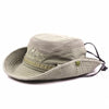 XdanqinX Adult Men's Cap Summer Mesh Breathable Retro 100% Cotton Bucket Hat Panama Jungle Fishing Hats Novelty Dad's Beach Cap