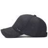 Spring Summer 2019 Simple Casual Solid Middle-aged Men's Cotton Baseball Cap Visor Snapback Hat Bone Masculino Fitted hats