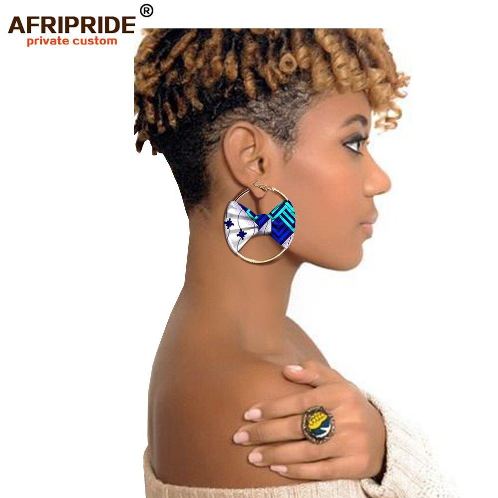african fashion style earring for women AFRIPRIDE handmade ankara print women ear wear A1928002 - Surprise store