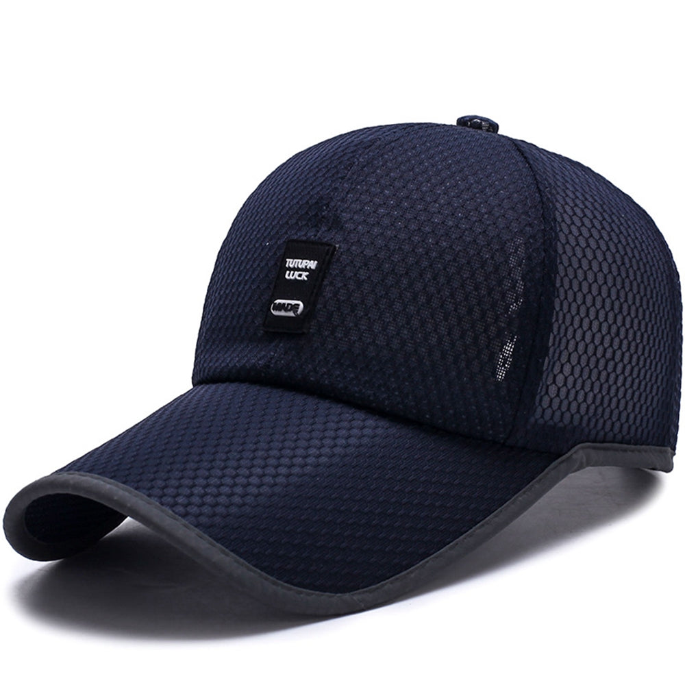 Limited Time Special full mesh cap Summer Breathable Mesh Baseball Cap Quick Drying Hats For Men Blue gray