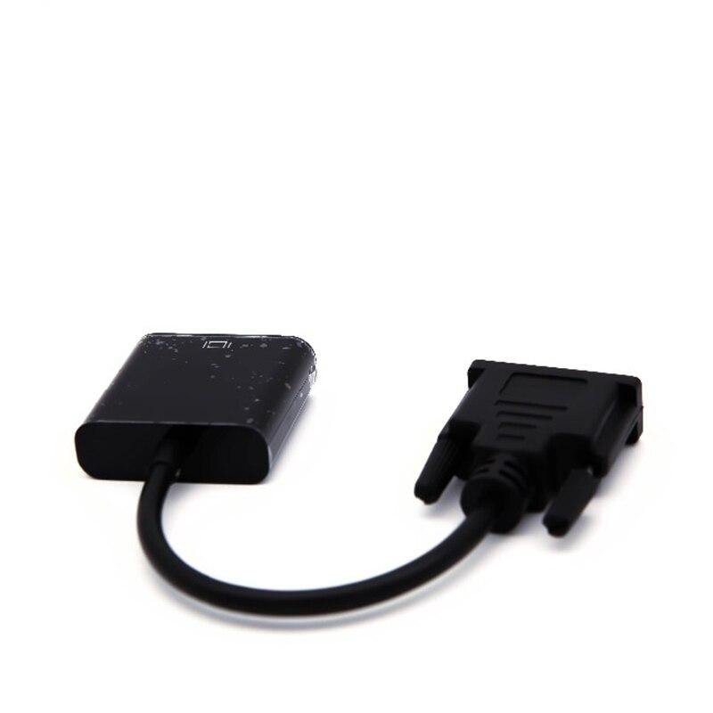Full HD 1080P DVI-D to VGA Adapter 24+1 25Pin Male to 15Pin Female Cable Converter for PC Computer HDTV Monitor Display - Surprise store