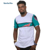 Summer Bazin Riche Men Shirt 100% Cotton Custom Dashiki African Print Patchwork Shirts Traditional African Style Clothing WYN477
