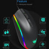 SeenDa LED Backlight Gaming Keyboard Mouse Set English Russian Wired Keyboard and Mouse Set for PC Laptop Gamer Ergonomic Design - Surprise store
