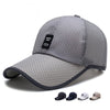 Limited Time Special full mesh cap Summer Breathable Mesh Baseball Cap Quick Drying Hats For Men Blue gray