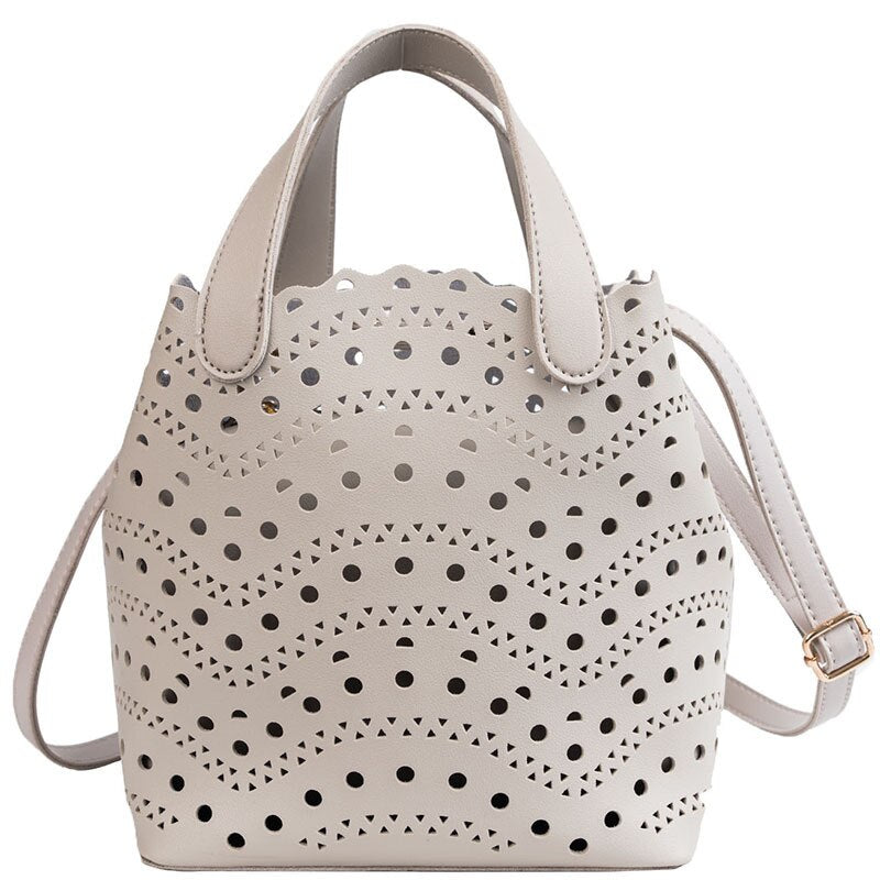 Women Pu Leather Handbags Luxury Designer Ladies Hollow Out Shoulder Bag High Quality Female Small Crossbody Bags for Women New