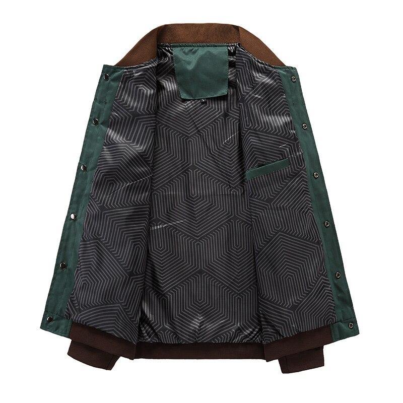 DAVYDAISY High Quality Men Jacket 100% Cotton Baseball Uniform Print Patchwork Casual Fashion Coat Men Brand Clothing DCT-225 - Surprise store