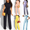 Women's 2 Piece Short Sleeve Top Sexy Slim Casual Set - Surprise store