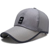 Limited Time Special full mesh cap Summer Breathable Mesh Baseball Cap Quick Drying Hats For Men Blue gray